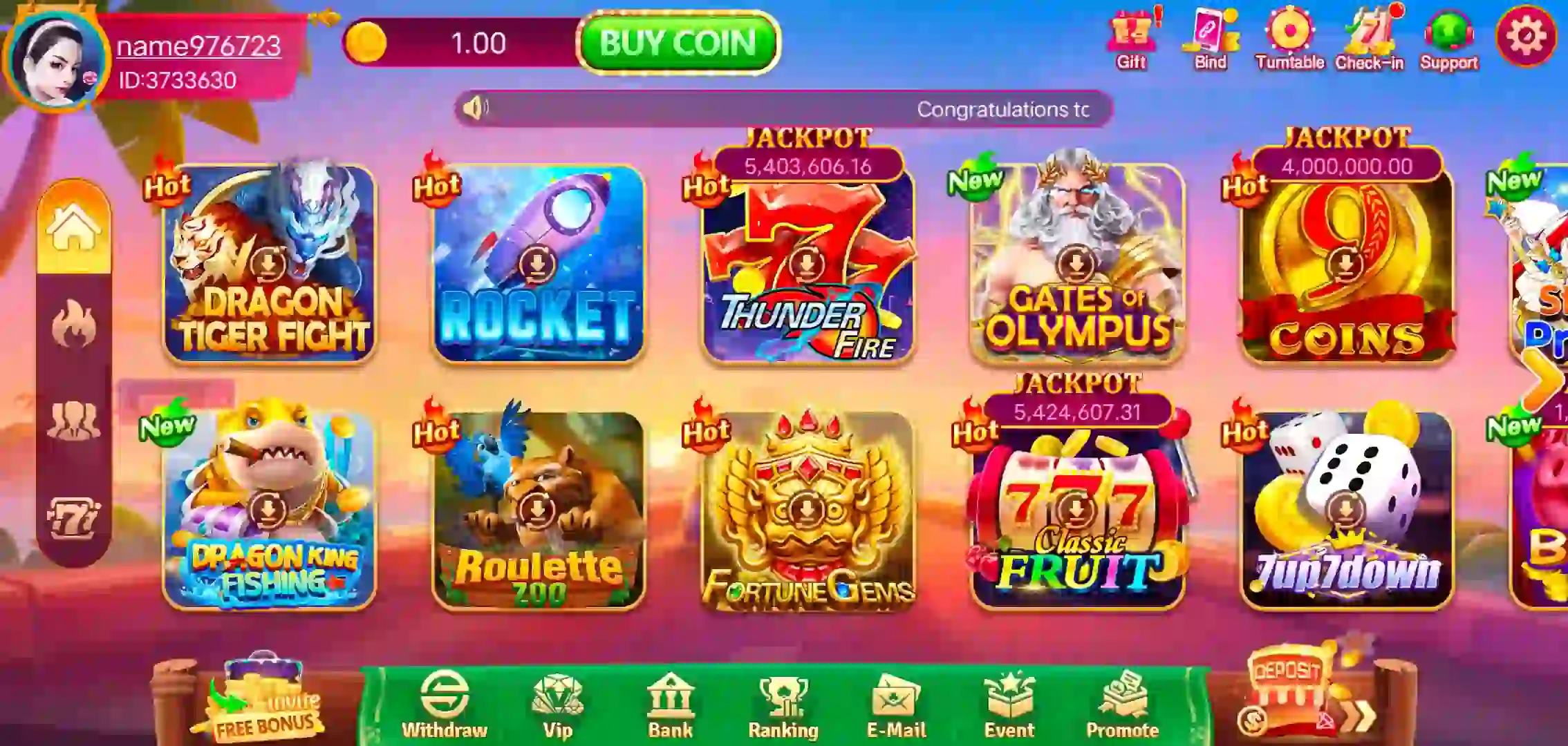 Teen Patti Ok Game Interface